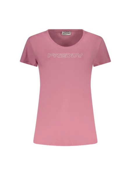Koszulka Freddy z krótkim rękawem z autografem różowa