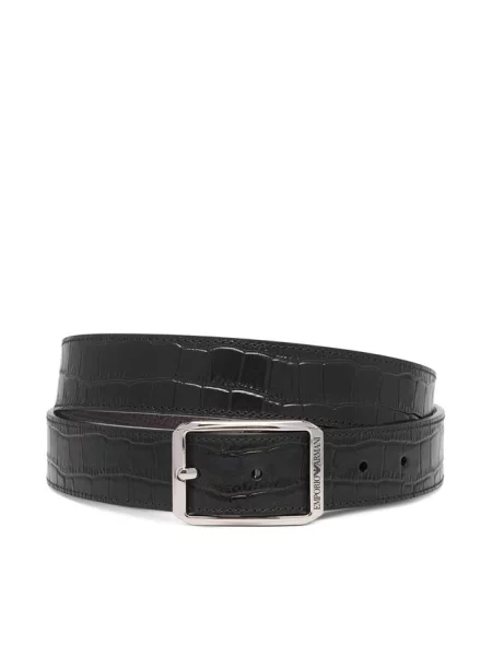 Emporio Armani Pasek czarny