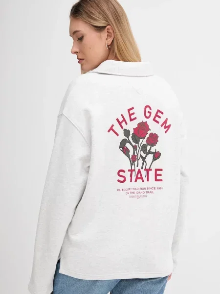 Tommy Jeans bluza gładka szary