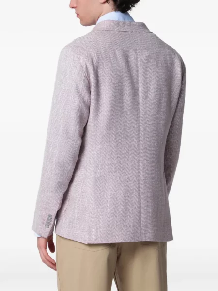 Sacou Tagliatore cu model herringbone roz