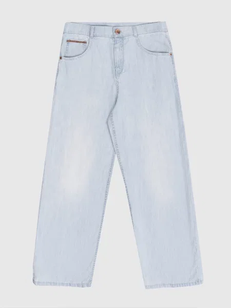Детские джинсы Brunello Cucinelli голубые