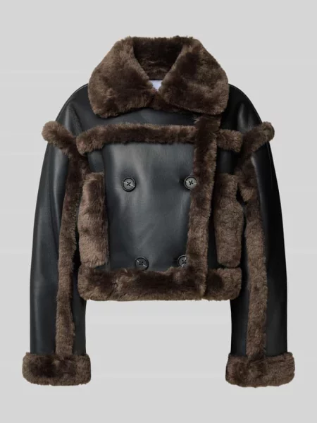 Kurtka z imitacji skóry model ‘Kristy’ Stand Studio czarna