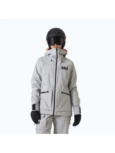 Geacă de schi pentru femei Helly Hansen Powderqueen grey/melange gri