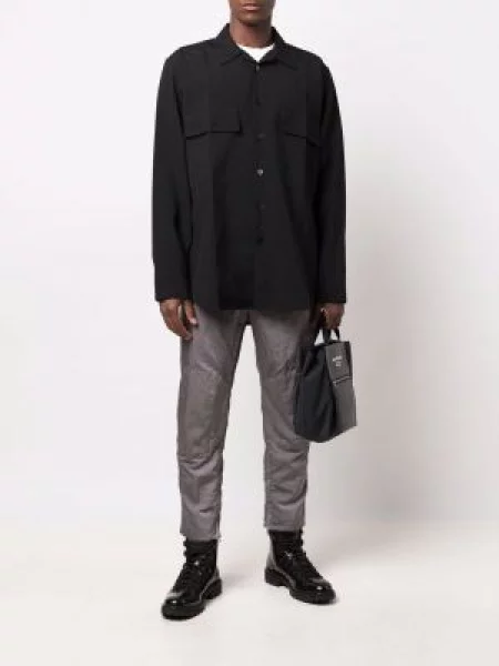 Drapiruotos kelnės Jil Sander pilka