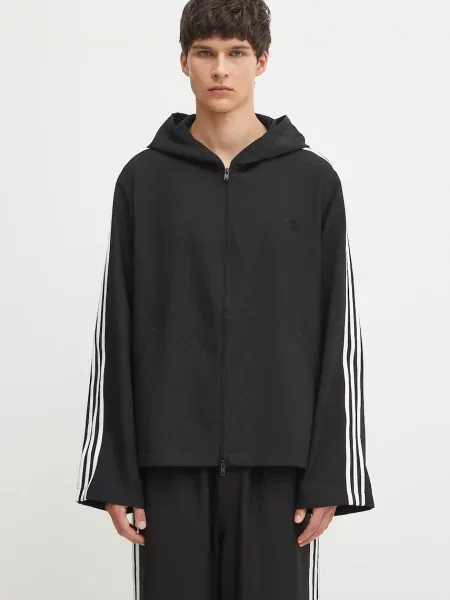 Mikina s kapucí s aplikací černá