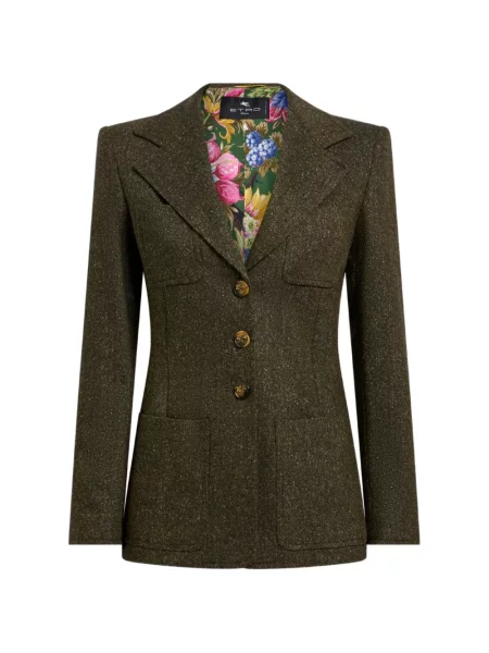 Geacă Etro de lână verde