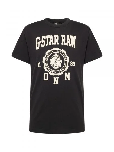 G-Star RAW Majica kremna / črna