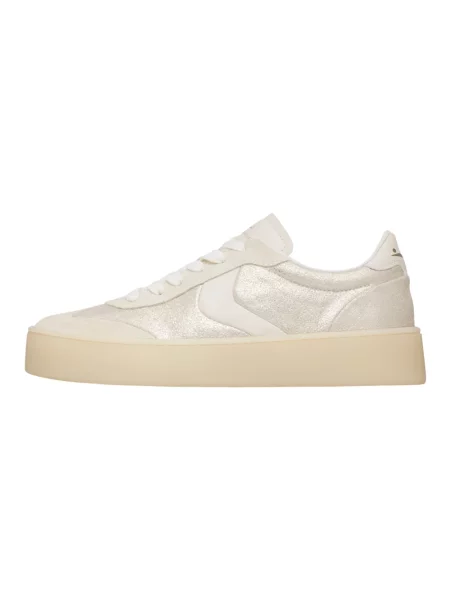 Sneakersy Voile Blanche skórzane żółte