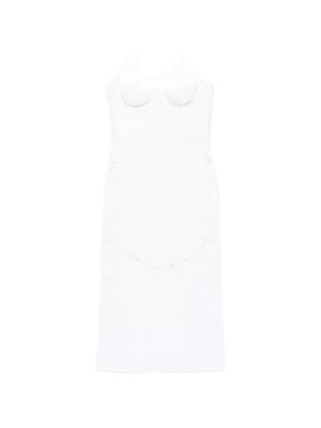 Rochie Oseree din dantelă alb