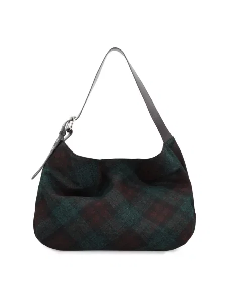 Duża torebka Vivienne Westwood wełniana zielona