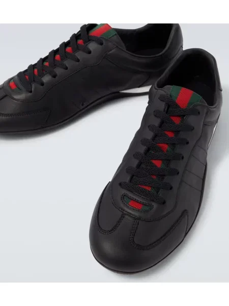Sneakerși Gucci din piele negru
