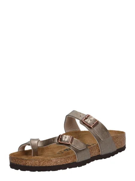 BIRKENSTOCK Japonke Mayari zlata / temno siva