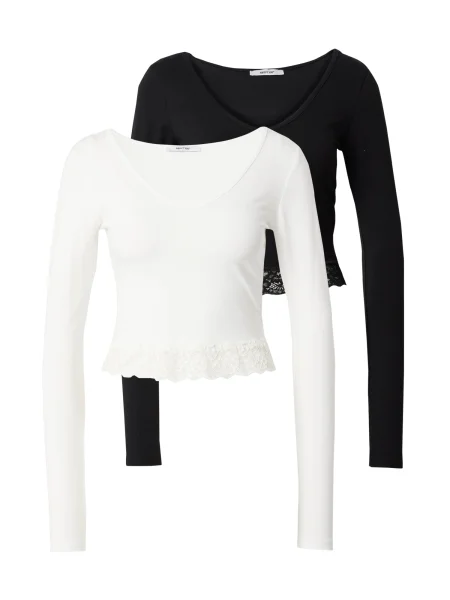 ABOUT YOU Tričko Sofia černá bílá