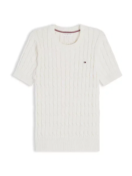TOMMY HILFIGER Sveter biela béžová