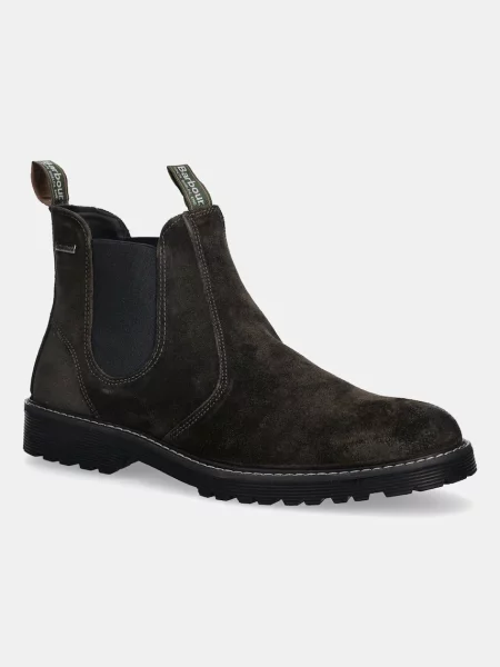Велурени боти челси Barbour Patton мъжки кафяво