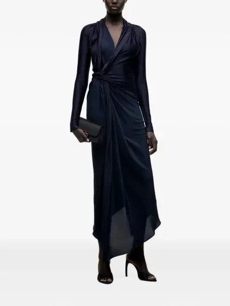 Rochie midi Victoria Beckham albastru