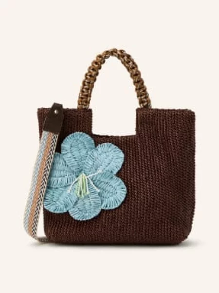 Viamailbag Torba Na Zakupy Tenerife Knit braun niebieska