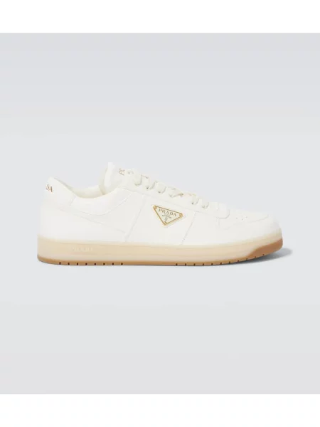 Usnjene superge Prada bela
