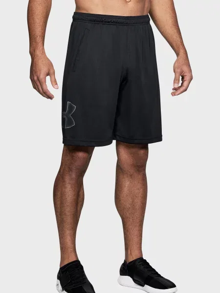 Короткие графический спортивные шорты Under Armour черные