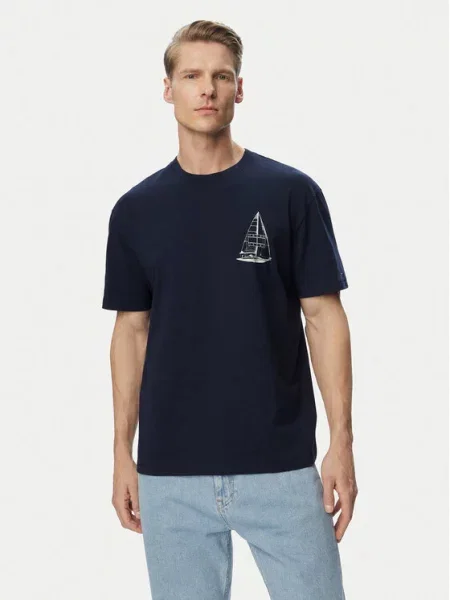 Tommy Jeans Tricou Sailboat Bleumarin