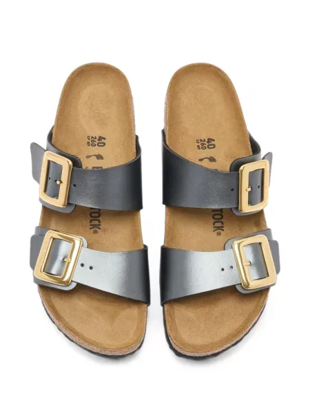 Sandale Birkenstock cu cataramă gri