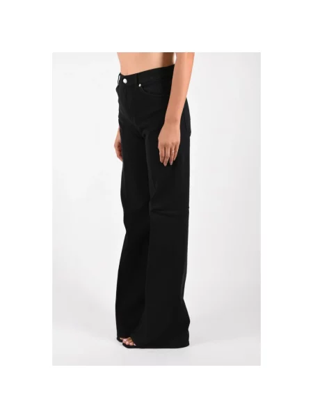 Jeansy straight leg Dondup czarne