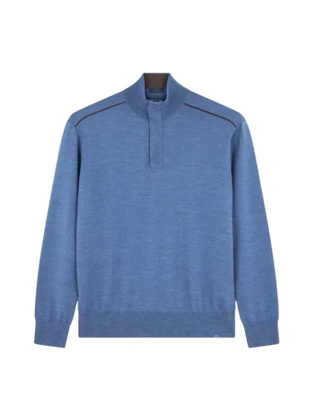 Sweter Paul & Shark wełniany niebieski