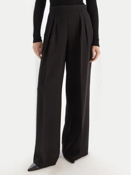 TWINSET Spodnie palazzo Wide Leg czarny