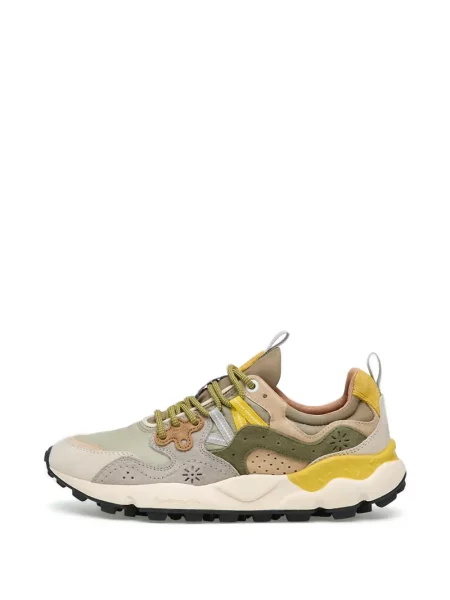 Szarvasbőr virágos sneaker Flower Mountain zöld