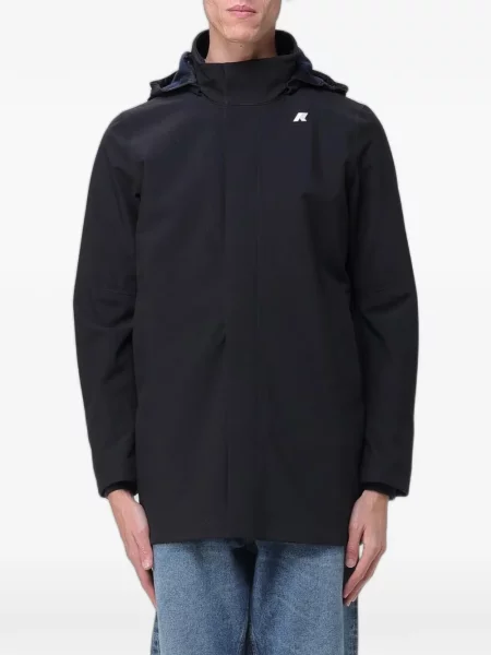 Geacă parka K-way cu glugă negru