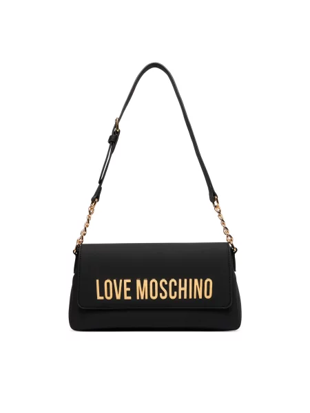 Love Moschino klasična torbica iz umetnega usnja črna