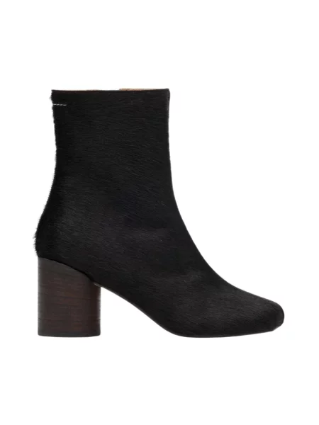 Botki Mm6 Maison Margiela skórzane czarne