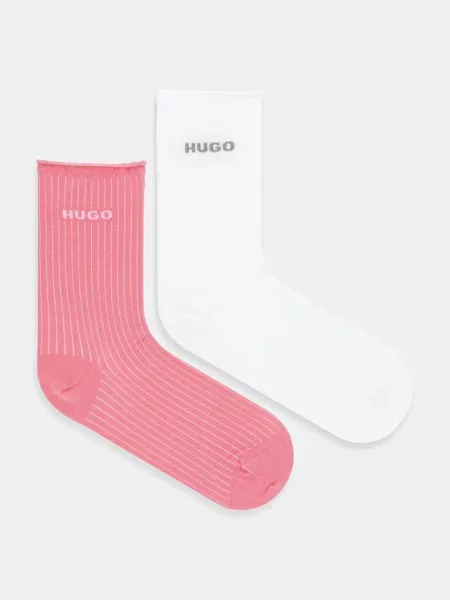 Чорапи HUGO 2 чифта бяло