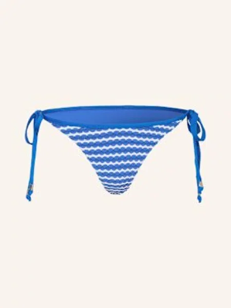 Seafolly Dół Od Bikini Trójkątnego Mesh Effect blau białe