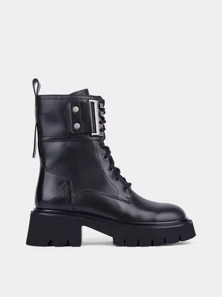 Шкіряні Черевики MIRATON чорний