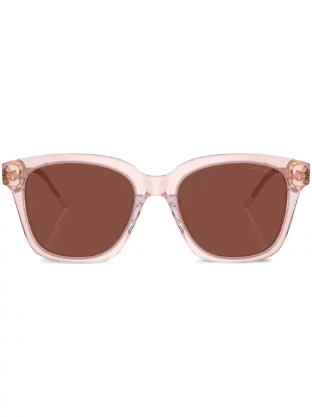 Ochelari de soare pătrați Giorgio Armani roz