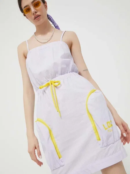 Love Moschino rochie mini drept violet