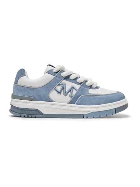Sneakersy Mallet London skórzane niebieskie