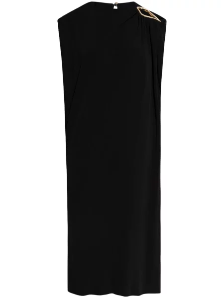 Rochie midi Lanvin fără mâneci până la genunchi de costum negru