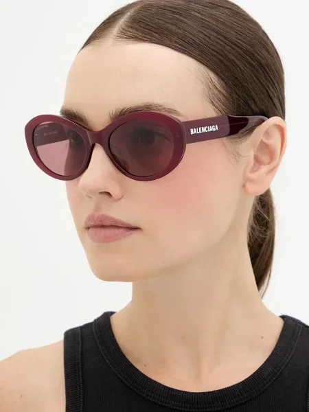 Слънчеви очила Balenciaga бордо