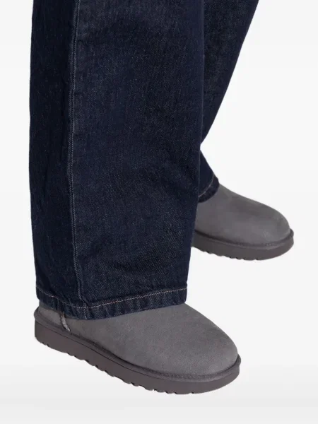 Botine Ugg cu funde gri
