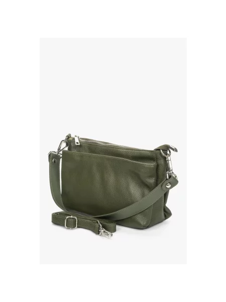 Сумка шкіряна Estro зелена