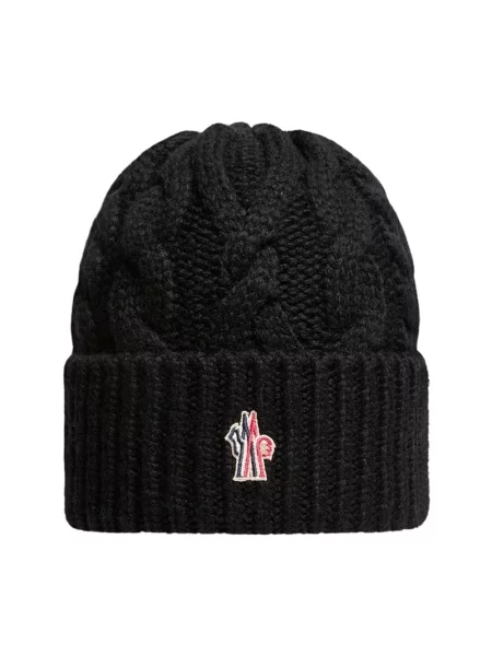 Czapka Moncler czarna