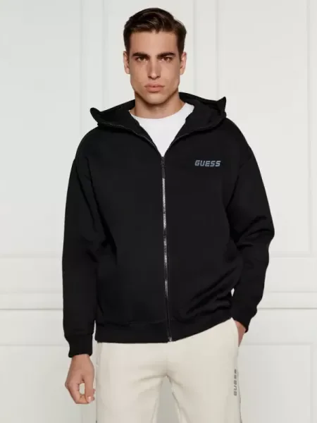 GUESS ACTIVE Hanorac negru