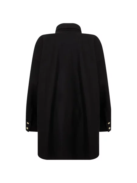 Top Herno de lână negru