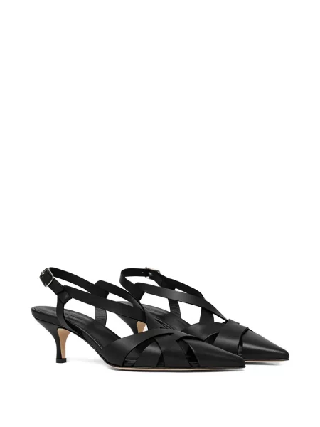 Pantofi cu toc Scarosso slingback negru