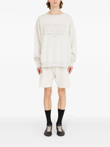 Hanorac crewneck Maison Margiela alb