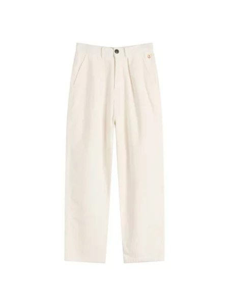 Spodnie plisowane Armor Lux sztruksowy