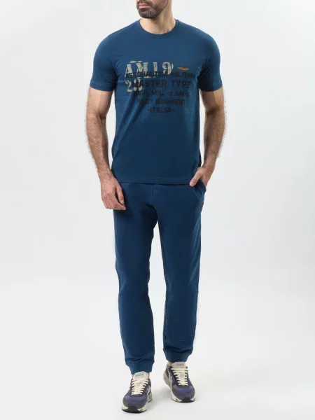 Спортивные штаны Aeronautica Militare синие