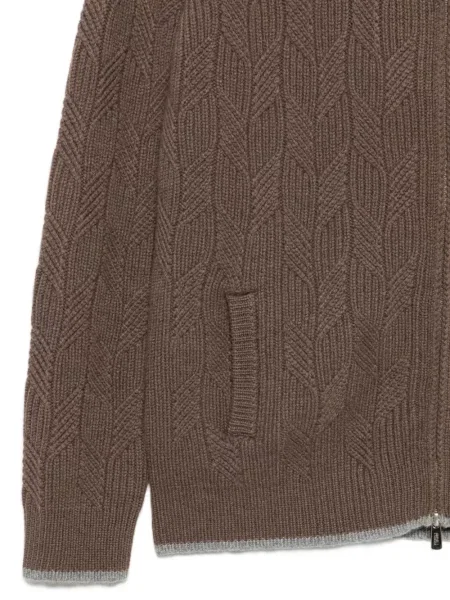 Cardigan Fedeli tricotate maro